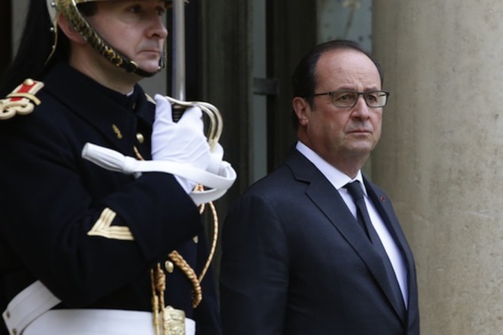 François Hollande Frantziako presidentea. (Patrick KOVARIK/AFP PHOTO)