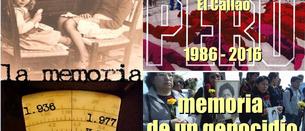 Hoy 22h: La Memoria. Penales peruanos 1986/2016: memoria de un genocidio