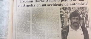 Se cumplen 30 años del fallecimiento del histórico dirigente de ETA Txomin Iturbe