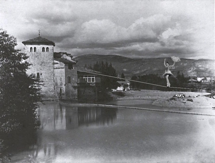Recreación sobre fotografía de 1890 de la colección Arazuri. J.J.Lorza