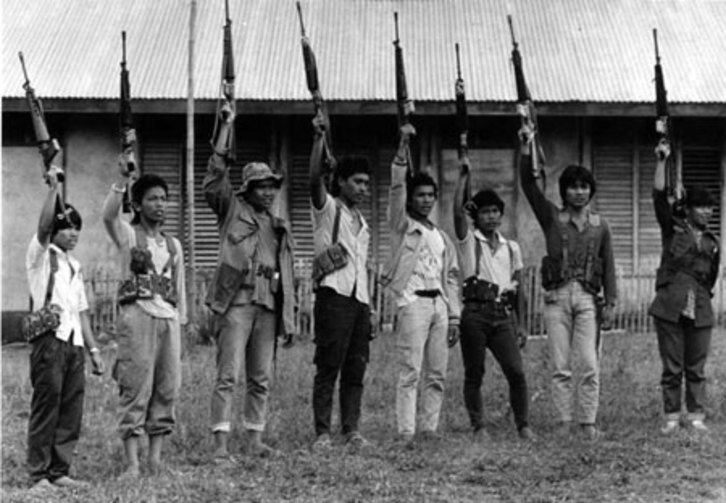 Imagen de un grupo de guerrilleros en México.