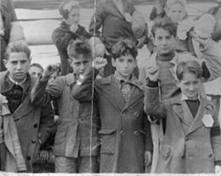 Imagen de archivo de los llamados "Niños de la guerra".
