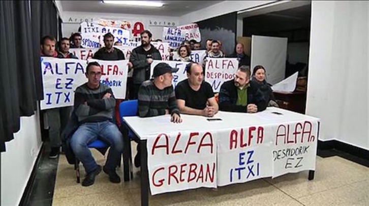 Los trabajadores de Alfa se encuentran en huelga indefinida