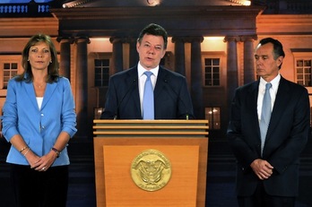 El presidente colombiano ha ofrecido una comparecencia pública para dar a conocer su enfermedad. (Cesar CARRION/AFP)