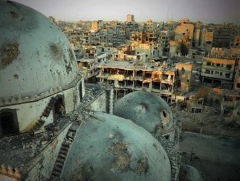 La ciudad de Homs es uno de los lugares que pide visitar la ONU. (AFP/SHAAM NEWS NETWORK)