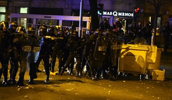 La Policía española ha tomado el centro de Madrid. (Gerard JULIEN/AFP PHOTO)