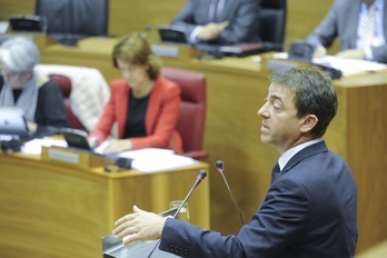 Roberto Jiménez votó hace dos semanas contra la propuesta de reforma fiscal de UPN. (Jagoba MANTEROLA/ARGAZKI PRESS)
