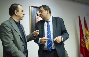 García Adanero (UPN) y Lizarbe (PSN) han rechazado la petición de comparecencias por las dietas de la CAN. (Jagoba MANTEROLA / ARGAZKI PRESS) 