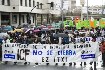 Imagen de la manifestación celebrada en Iruñea el pasado 21 de febrero. (Jagoba MANTEROLA / ARGAZKI PRESS)