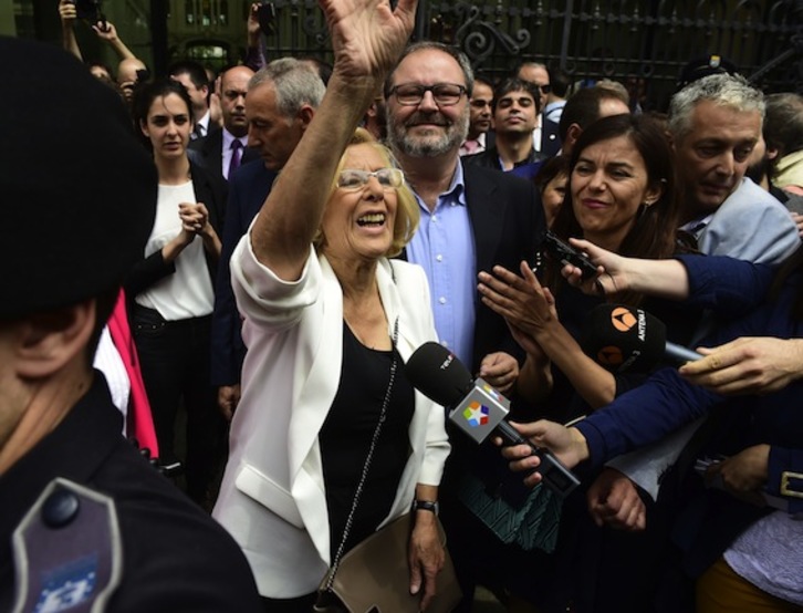 Manuela Carmena, nueva alcaldesa de Madrid. (Pierre-Philipe MARCOU/AFP PHOTO)