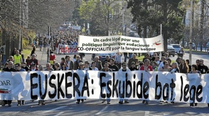 urriaren 24rako Deiadar manifestazioa deitu du Euskal Konfederazioak. © Gara