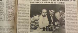 Hace 30 años la represión contra Jarrai era portada en Egin