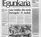 "Euskaldunon Egunkaria" duela 25 urte erditua
