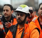 Jon Ander Goñi [LAB]: “Nosotros no compartimos pancarta con multinacionales como Arcelor Mittal”