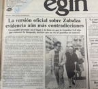 30 años después la versión sobre “el caso Zabalza” sigue siendo la misma... 