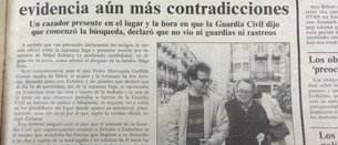 30 años después la versión sobre “el caso Zabalza” sigue siendo la misma... 