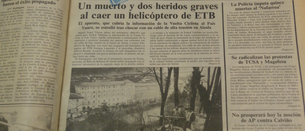 El accidente de un helicóptero de ETB conmocionó a la sociedad vasca hace 30 años