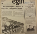 Hace 30 años la policia cargaba en la A8 contra ciudadanos que iban al Herri Urrats