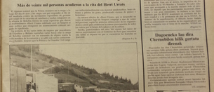 Hace 30 años la policia cargaba en la A8 contra ciudadanos que iban al Herri Urrats