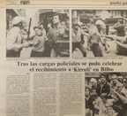 Hace 30 años la policia cargaba contra la marcha fúnebre por el preso vasco “Kirruli”