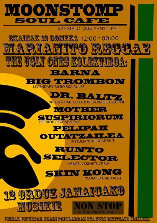 Marianito Reggae jaialdia Moonstomp Soul Cafe-n
