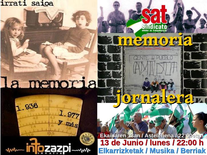 La Memoria. "SAT. Memoria Jornalera"