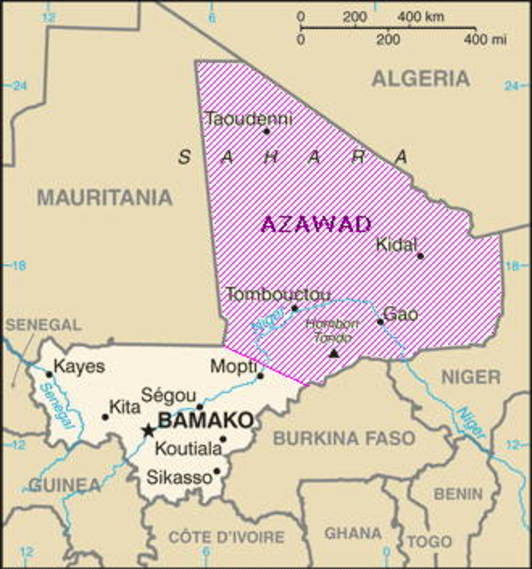 Azawad map