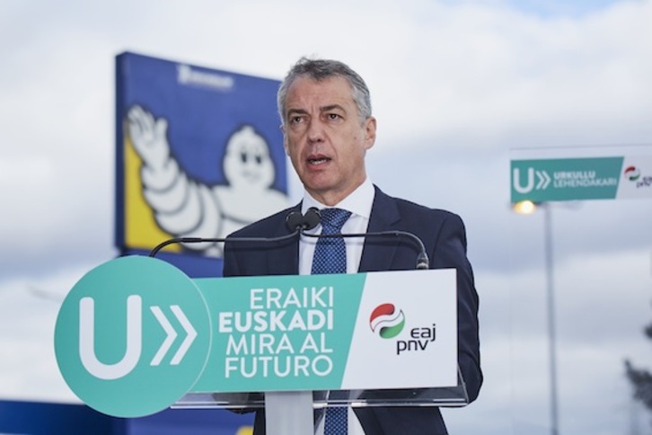 Gasteizko Michelin lantegian izan da Iñigo Urkullu. (EAJ-PNV)