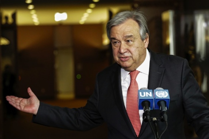 António Guterres, ‘de facto’ el nuevo secretario general de la ONU, en una imagen de archivo. (Kena BETANCUR/AFP)