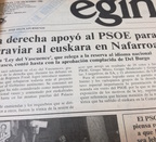 Hace 30 años se aprobaba la “Ley del Vascuence” en Nafarroa