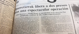 Hace 30 años Iparretarrak protagonizaba una de las fugas más espectaculares que se recuerda