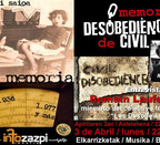 La memoria: Memoria de desobediencia civil