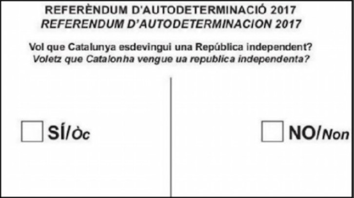 Papeleta del referendum