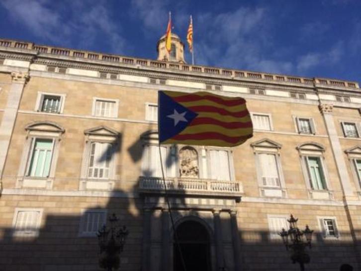 La Plaza Sant Jaume esta mañana JAGOBA MANTEROLA