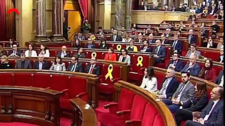 Sesión de constitución del parlament catalán hoy, 17 de enero.