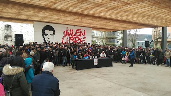 Comparecencia de la plataforma Julen Libre