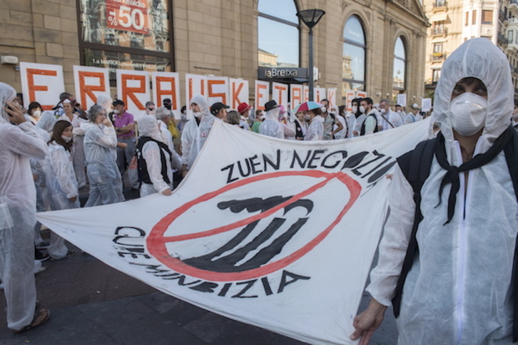 Anterior movilización en Donostia contra la incineradora. (Juan Carlos RUIZ / ARGAZKI PRESS)