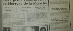 El secuestro del empresario Revilla y la muerte del preso Mikel Lopetegi, muestra de los convulsos años 80