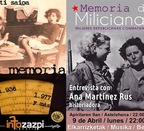 La Memoria. "Memoria de milicianas".