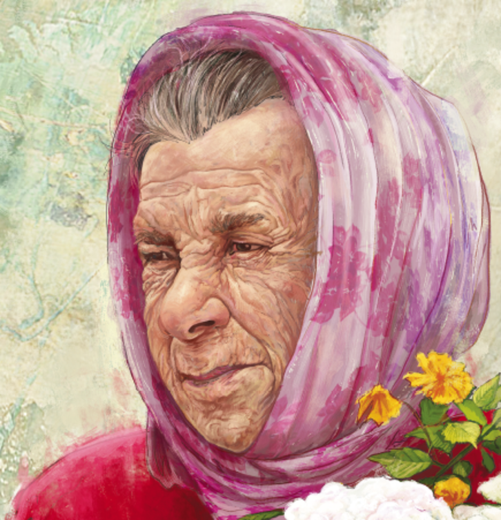 Retrato de Anna Zhekova que ilustra el reportaje de Pikara Magazine. La ilustración es de @pol_serra  