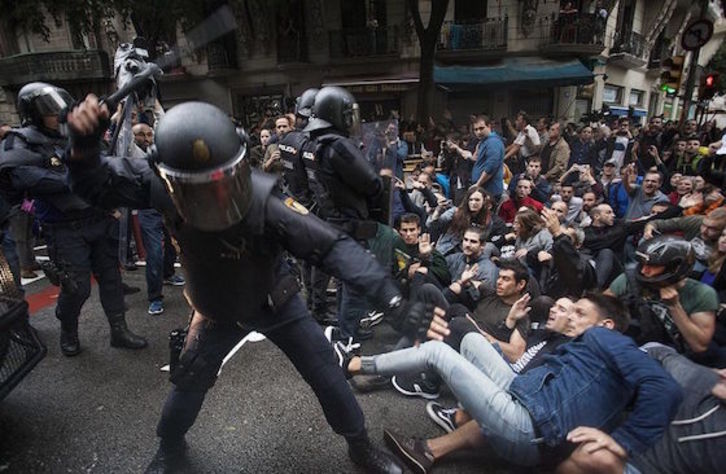 La policia hirió a cerca de mil personas en el referendum del 1 de octubre de 2017