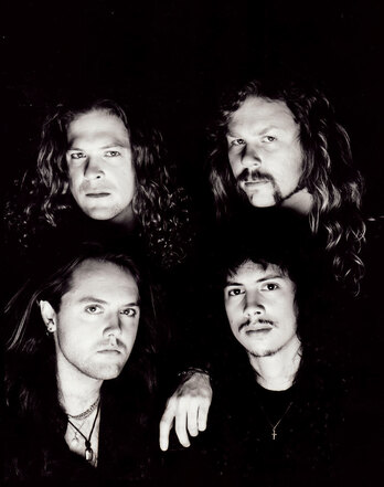 1991an «Black Album»a kaleratu zuten Metallicako lau taldekideak. (METALLICA)