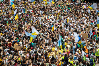 La manifestación en Gran Canaria ha sido de las más multitudinarias.